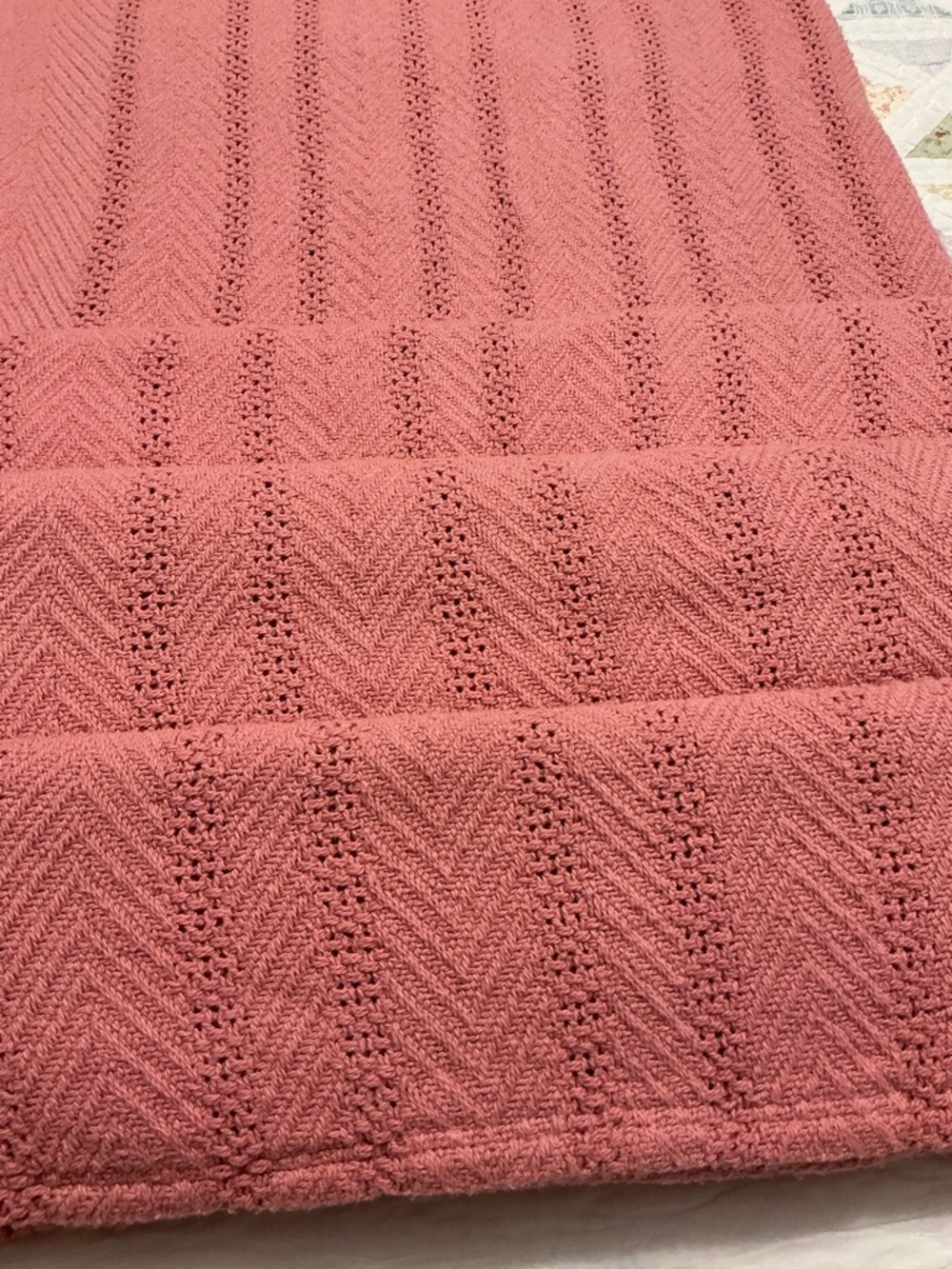 Vintage Crochet 100% Cotton Bedspread